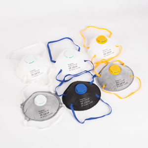 Masker Ffp2 masker ffp2ce sekali pakai lukisan masker dengan katup P2 masker <span class=keywords><strong>respirator</strong></span> Ffp2 masker Ken Ffp <span class=keywords><strong>2</strong></span> abu-abu dengan kain karbon - Product Image 6