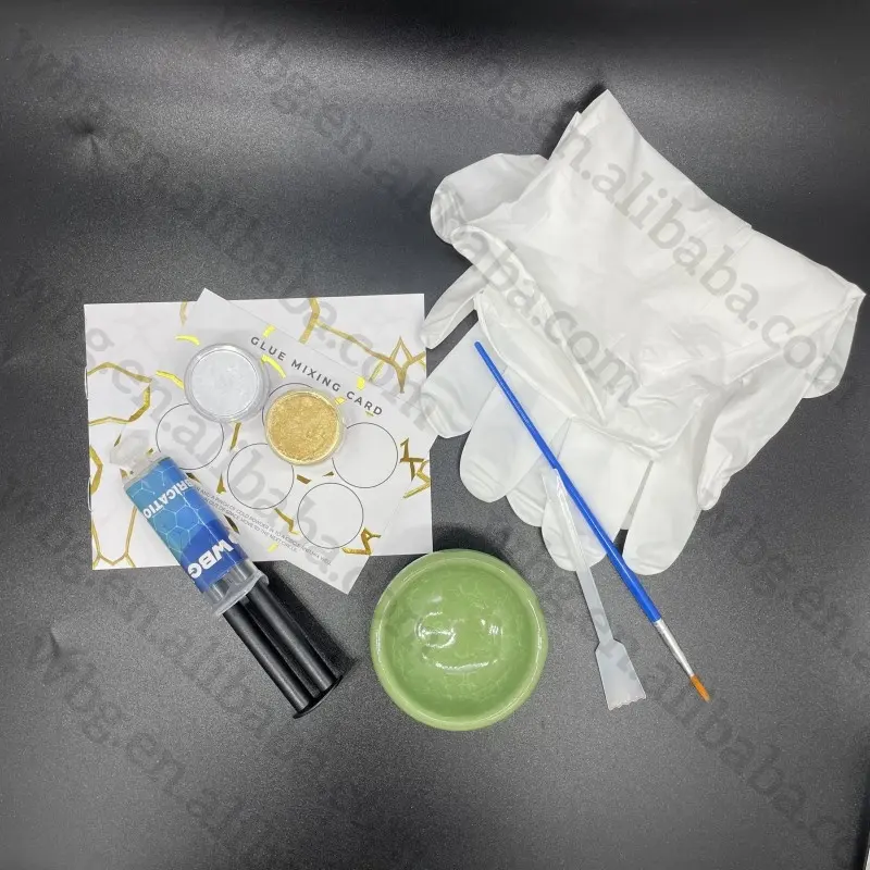 WBG Kit Lem Ab Resin Epoksi, Perekat Keramik Kintsugi untuk Keramik