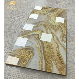 <span class=keywords><strong>Piastrelle</strong></span> di lusso per <span class=keywords><strong>bagno</strong></span> italiano che producono pannelli decorativi in porcellana di alta qualità in gres porcellanato dorato onice per soggiorno - Product Image 5