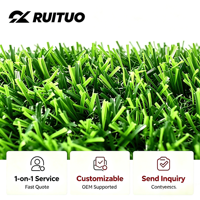 Gazon artificiel en PP écologique pour terrains de football et aménagement paysager de jardin - Couleur verte, installation facile