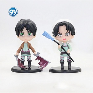 Figuras de Acción de <span class=keywords><strong>Ataque</strong></span> <span class=keywords><strong>a</strong></span> <span class=keywords><strong>los</strong></span> <span class=keywords><strong>Titanes</strong></span>, Estilo Nuevo, Set de 6 Piezas, Versión Q, Modelo de Anime - Product Image 5