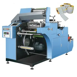 Rewinder Machine Papier Roll Stans Cutter Machine Voor Etiketrollen Sticker Label Zelfklevend