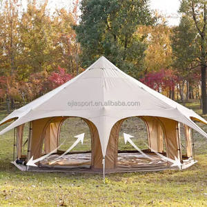 <span class=keywords><strong>Tenda</strong></span> kustom <span class=keywords><strong>tenda</strong></span> berkemah tahan air mewah <span class=keywords><strong>tenda</strong></span> Yurt keluarga dengan tirai - Product Image 2