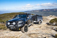 2025 Kinlife populaire tout-terrain utilitaire camping-car remorque de voyage 4x4 en aluminium pour 4 personnes avec tente de douche à vendre