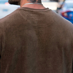 Camisetas de verano de PANA con cuello redondo, camiseta de manga corta de nueva moda gruesa y pesada con bolsillo - Product Image 5