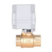 Vanne à boisseau sphérique électrique en laiton ETRANY 1/2'' DC5V BSP NPT avec contrôle WiFi, régulation de liquide à haute température, télécommande par téléphone mobile