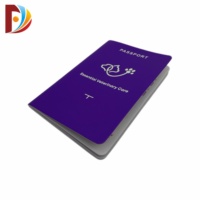 Passeport pour animaux de compagnie personnalisé de haute qualité, imprimé en couleur sur papier spécial, avec couverture en PU, pour chiens et chats, pour voyages et sports