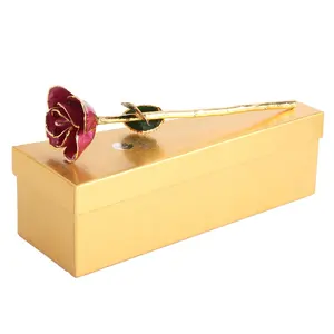 24K gold rose can be customized color dip gold rose Valentine's Day fashion gifts