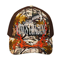 Casquette en maille respirante sur mesure pour l'extérieur, imprimé camouflage jungle, casquette de camionneur en maille, casquette de baseball pour la protection solaire.