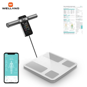 Layar Va besar 8 penganalisa komposisi elektroda skala Bmi Digital profesional dikendalikan oleh skala lemak tubuh pintar Bluet-ooth - Product Image 1