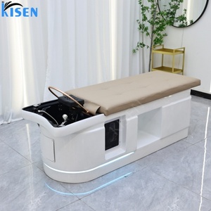 Kisen Luxury Eco-Friendly Waterproof Shampoo Bed <b>Seat</b> <b>Storage</b> Ottoman Spa Massage Salon Bathroom Warehouse Use - Product Image 5