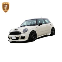 Meilleur prix mélange de fibre de verre aileron arrière en fibre de carbone jupes latérales de pare-chocs de voiture Kit de carrosserie style Du-Eil pour BMW Mini Cooper R56 Bodykit