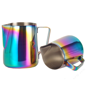 In acciaio inossidabile Latte Latte tazza vasetto 12 oz 20 oz Latte schiumato brocca per caffè Cappuccino Latte <span class=keywords><strong>Art</strong></span> - Product Image 2