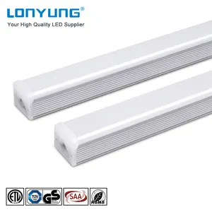 supermarket integrated t5 led lamp white 2ft T5 replace led double row tube lights with CCT push button