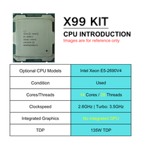 PANDL New X99 Combo Tpm2.0 Intel Xeon E5 2690 V4 Kit Set Mendukung Secure Boot Win11 4x DDR4 ECC Ram X99 Motherboard Combo