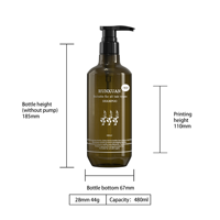 Runxuan PET 500ml Lotion Pompe Shampooing Bouteille OEM 300ml Luxe Vide Cosmétique Lotion Bouteille 800ml Shampooing Emballage en Plastique