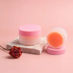 30g/50g özel etiket kadın turuncu yüz cilt bakımı makyaj çıkarıcı makyaj temizlik balsamı yüz kremi günlük yaşam ile