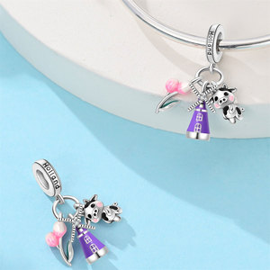 Molino de viento holandés original del diseñador, cuentas chapadas en plata de <span class=keywords><strong>vaca</strong></span>, exquisita Aleación de circón, joyería, venta directa de fábrica desde China - Product Image 2