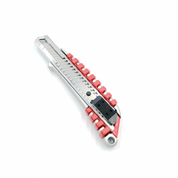 Couteau utilitaire multifonctionnel en alliage d'aluminium revêtu pour la découpe de papier peint et de papier, vente en gros pour fabricants