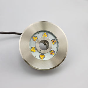 Projecteurs LED RGB DMX étanches IP68 en acier inoxydable pour fontaines, jets d'eau laminaires sauteurs et jets d'eau dansants sous-marins pour aménagement paysager extérieur - Product Image 1