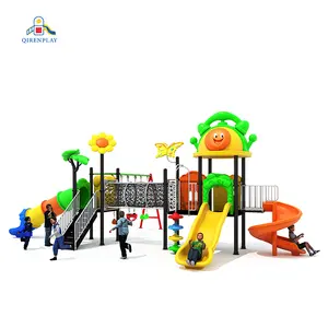 Top selling Plastic Playground Slides Outside Playing Amusement Equipment Manufacturer For Preschool