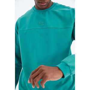 Ensemble de survêtement pour homme Keith, vert marine et noir, décontracté, respirant, sweat-shirt et pantalon, 320 g/m² - Product Image 4