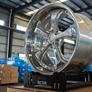 Ruedas de Aleación RSCR 2P 3P Personalizadas con Borde Profundo 5x114.3 5x120 5x130 Cromadas y Pulimentadas para Mercedes C8 <span class=keywords><strong>Ferrari</strong></span>, de 18-26 Pulgadas para Autos de Lujo - Product Image 3