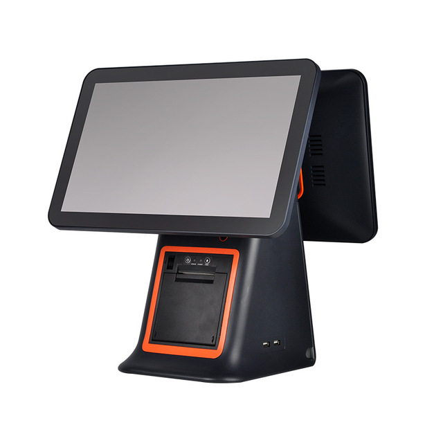 Smart Pos Systems Machines Large Supermarket Pos Machine All in One Capacitive Touch Screen Windows Pos Machine System