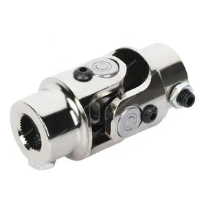 Wholesale Universal Steering Shaft 11/16-36 X 3/4" DD Chrome Universal Joint Shaft Coupling