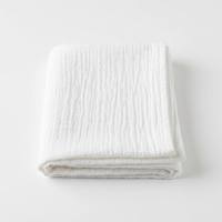 Kain Kasa Katun Sisir 100% Lapis Ganda Tenun 40S, Muslin Kerut 120GSM untuk Pakaian Bayi