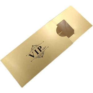 Custom Recyclable Paperboard Business <b>Card</b> & Bank Credit <b>Card</b> Folders with Magnetic Closure Ribbon Handle Golden Foil Logo - Product Image 2