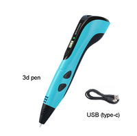 Filament plastique de 1,75 mm pour stylo 3D, stylo d'impression, stylo de peinture, stylo d'impression 3D, stylo à dessin, PLA pour enfants