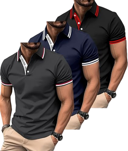 Camiseta de Golf Transpirable para Hombre, Diseño Personalizado con Logotipo Impreso por Sublimación, 100% Poliéster, Tallas Grandes, Manga Corta, Tejido de Punto - Product Image 1