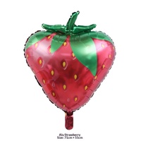 Ballon flottant en aluminium de 18 pouces en forme de fruits (pastèque, orange, fraise) pour la décoration de la fête des enfants