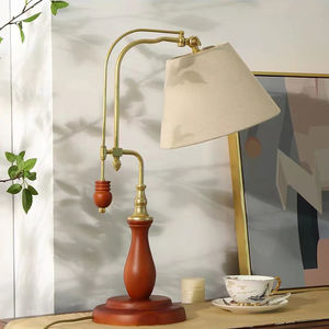 Lámpara de mesa al por mayor de fábrica moderna de arte contemporáneo con pantalla de flores de tela estilo Luz de estudio de sala de estar interior de lujo - Product Image 5