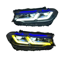 Pour l'assemblage des phares de la Série 5 G38 12V 18-20 BMW G30 Version M5 modifiée Thunder Double phare LED à sourcils bleus