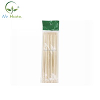 Brochettes jetables en bambou en vrac, outils de 2 mm à 6 mm (plus de 12), finition polie, sans danger pour les aliments, faciles à nettoyer, couleur bambou naturel pour barbecue