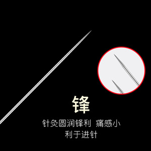 Aiguilles d'acupuncture en acier inoxydable à pointe moyenne et souple, à usage unique, emballées individuellement, 100 pièces - Product Image 2