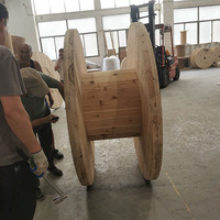 Tambour à câble personnalisé en usine, enrouleur de câble électrique, tambour à câble vide en bois massif, grand tambour à câble