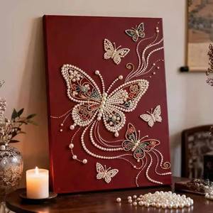 Kit de Pintura de Perlas de Girasol DIY, Arte Mural Estereoscópico 3D Enmarcado, Pintura Decorativa Premium de 30*40, Suministros para Regalos Hechos a Mano - Product Image 5