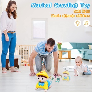 Nouvel arrivage bébé jouet rampant bébé poupée rampante électrique tout-petits apprendre jouets d'escalade poupée tactile avec sons et lumières - Product Image 4