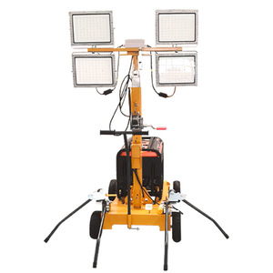Mobile <b>Lighting</b> Tower 5M 7M 9M LED Emergency <b>Light</b> Outdoor Hand Push Trolley Type - Product Image 4