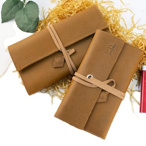 Boshiho Genuine Leather Drawstring Cigarette Case with Slot for <b>Rolling</b> Tip Paper Portable Durable Special Purpose Bags & Cases - Product Image 1