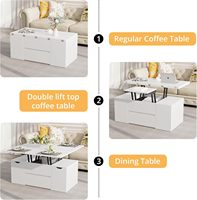 Neuer klappbarer Esstisch Multifunktions-moderner klappbarer Couch tisch Tee tisch und Stühle Wohnzimmer möbel aus Holz