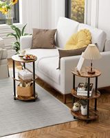 Table basse à trois niveaux de luxe simple faite à la main dessus en marbre convertible moderne pour chambres à coucher salons salles à manger hôtels