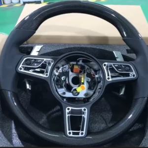 Volante de Cuero Completo para Porsche Panamera Cayenne Taycan <span class=keywords><strong>Macan</strong></span> 911 718 996 997 958 981 987, Mejora Personalizada, Volante, Lenkrad - Product Image 1