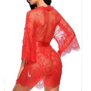 Сексуальное женское белье 2025: соблазнительная кружевная ночная рубашка и сетчатый пижамный комплект - Product Image 3