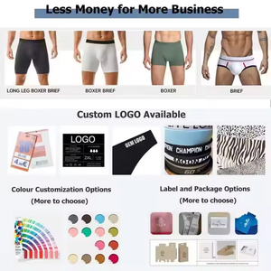 OEM ODM American Size Custom Logo Boxer <strong>Briefs</strong> Boxershorts Luxury Sports Gym Underwear Bamboo Boxers For <strong>Men</strong> - Product Image 5