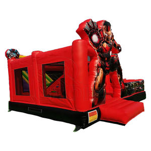 Maison pleine d'entrain gonflable comique populaire avec le videur de film de glissière dehors pour des enfants - Product Image 3