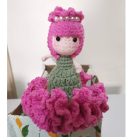 Finition à la main réversible Rose fée Amigurumi hortensia Crochet oeillet Rose peluche peluche poupée fleur Bouquet cadeau